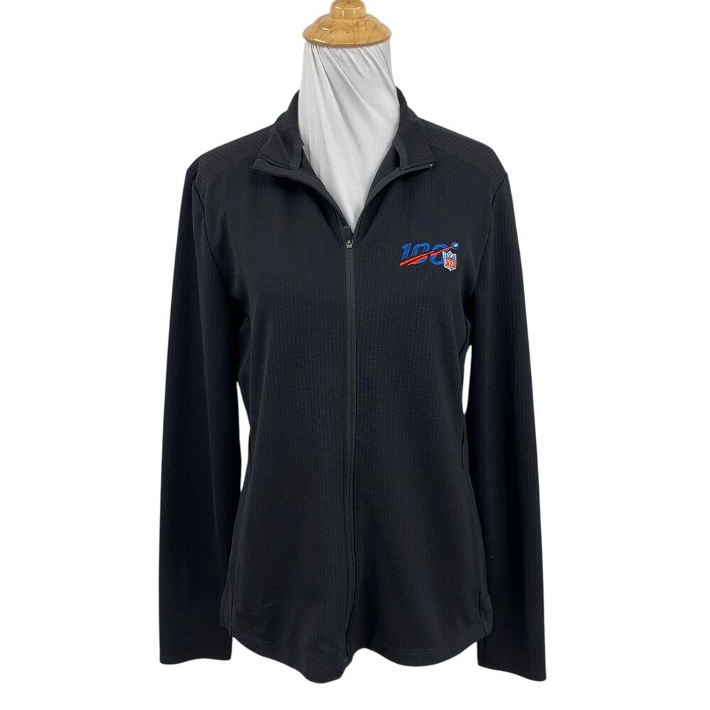 Nike Jacket Women S Small Black Dri Fit UV Victory Standard Fit 100 NFL Full Zip